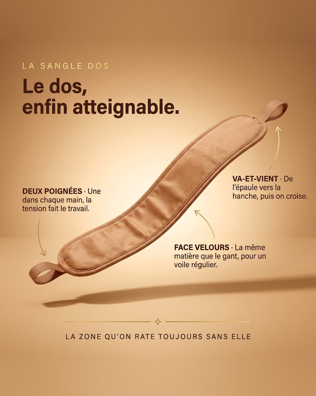 Sangle applicatrice dos du Pack Hemera
