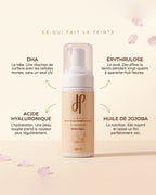 Mousse autobronzante Hemera Medium, texture mousseuse