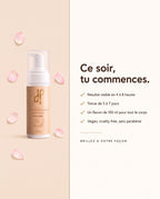 Mousse autobronzante Hemera Medium, application le soir