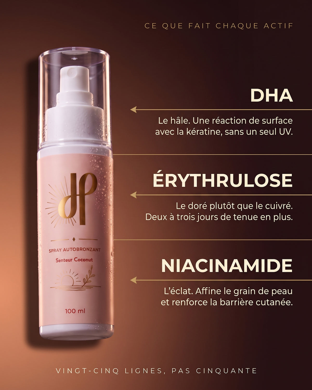 Spray autobronzant visage Hemera, texture légère