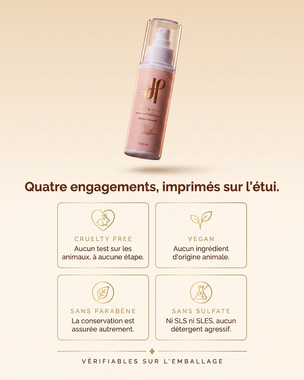 Engagements du spray autobronzant visage Hemera