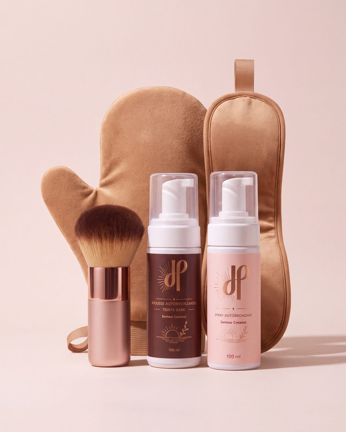 Pack Hemera, mousse, spray et accessoires autobronzant
